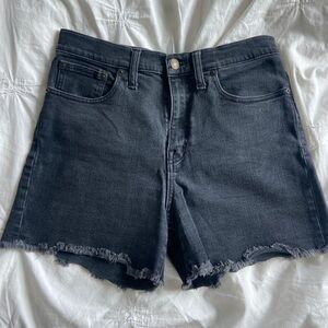 Madewell Black Denim Shorts